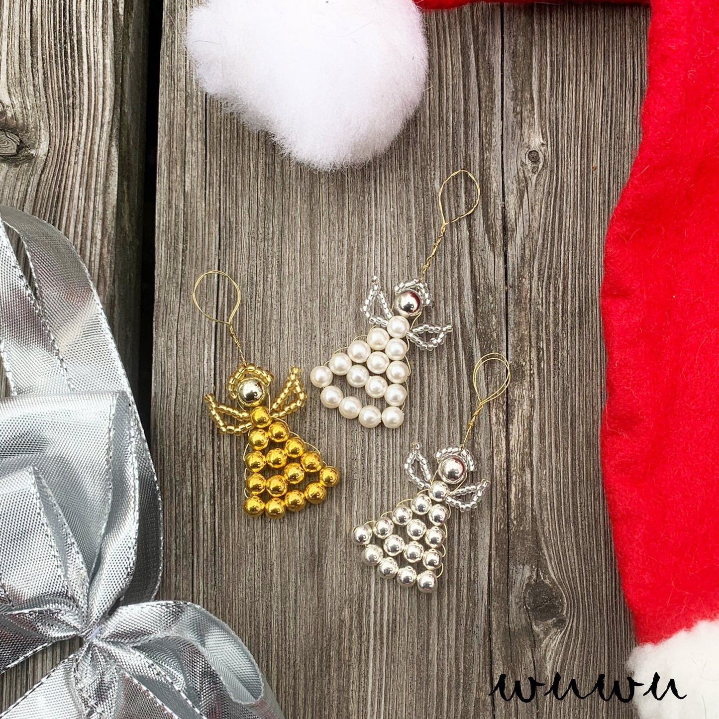 Engerl / 3 Stk. / kleiner Christbaumschmuck/ Paketanhänger / Weihnachten / wuwu