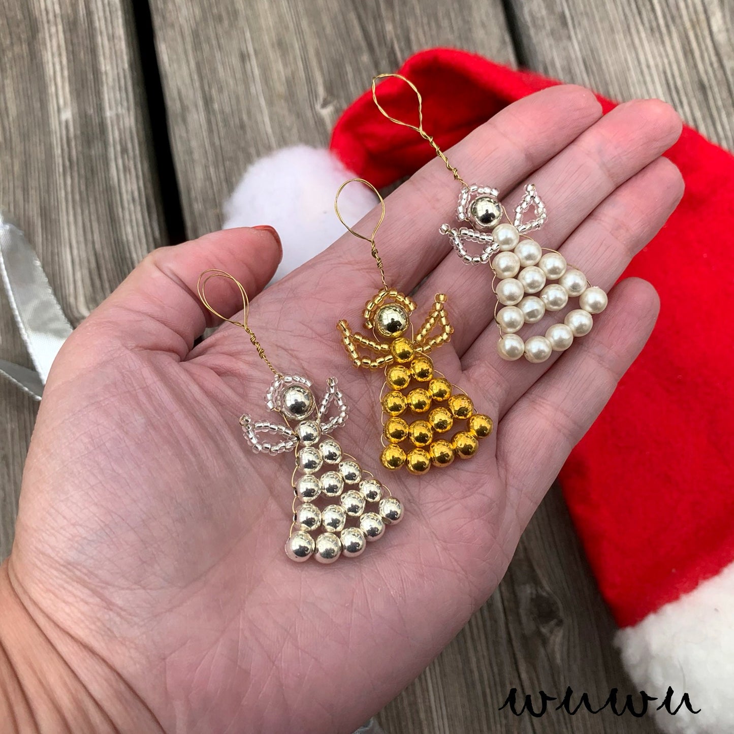 Engerl / 3 Stk. / kleiner Christbaumschmuck/ Paketanhänger / Weihnachten / wuwu