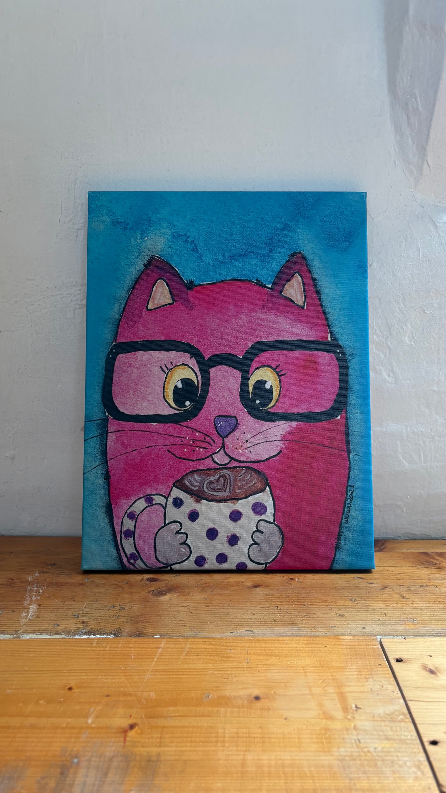 Katze | Kaffeetasse | Druck auf Leinwand