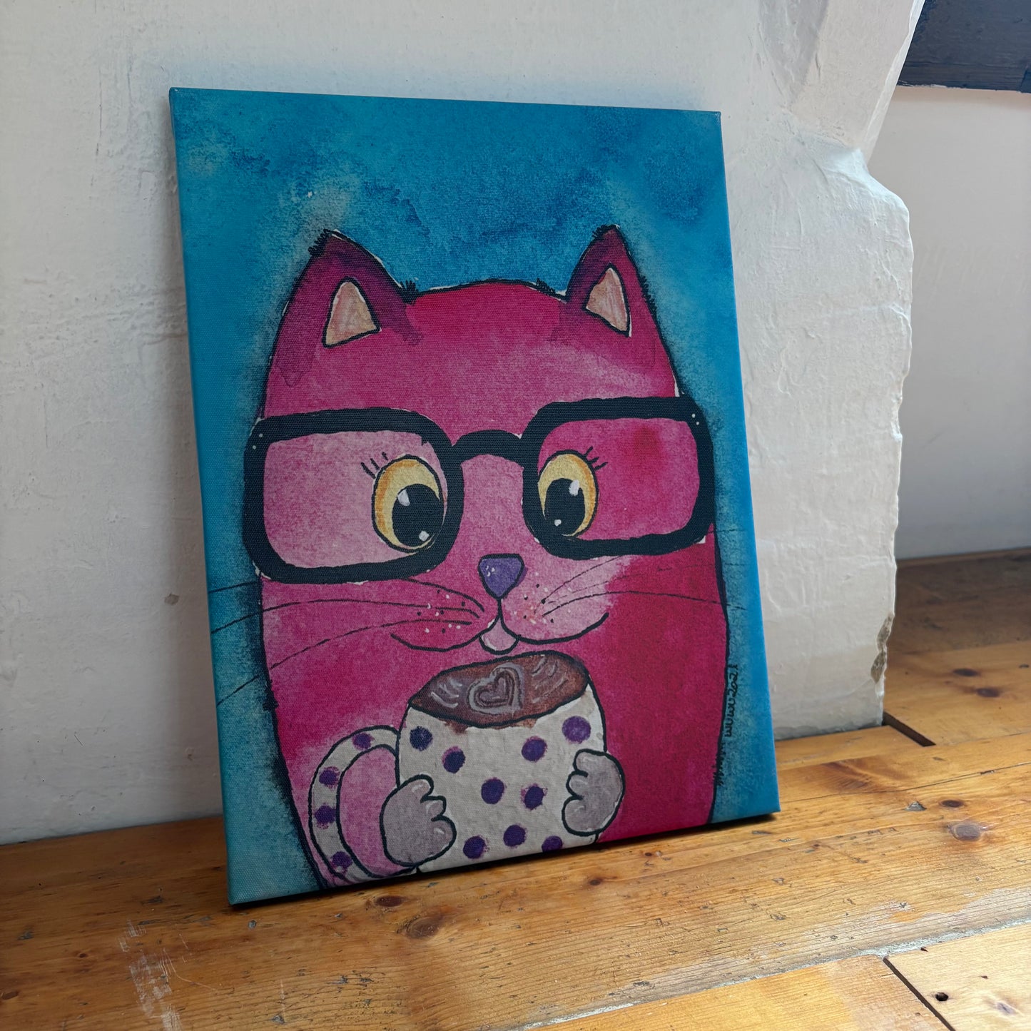 Katze | Kaffeetasse | Druck auf Leinwand