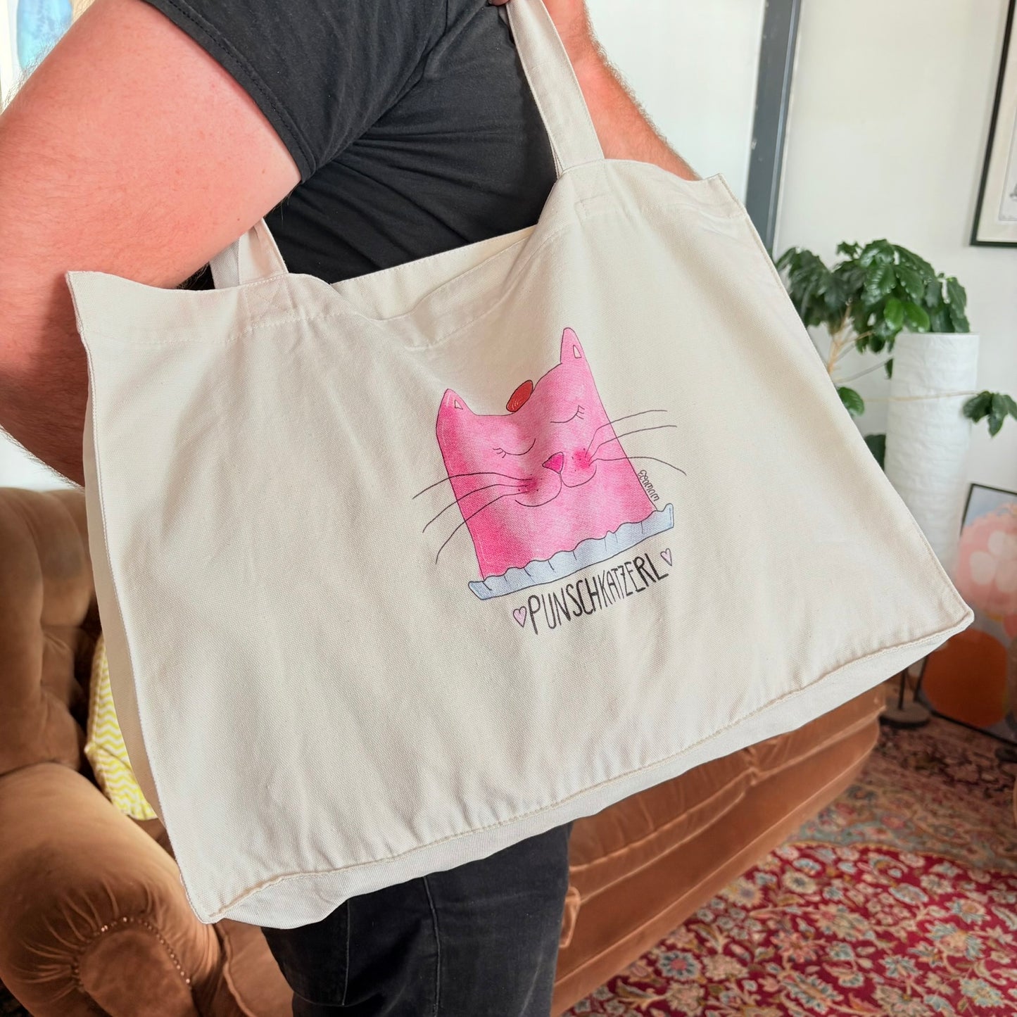 Punschkatzerl Einkaufstasche gross