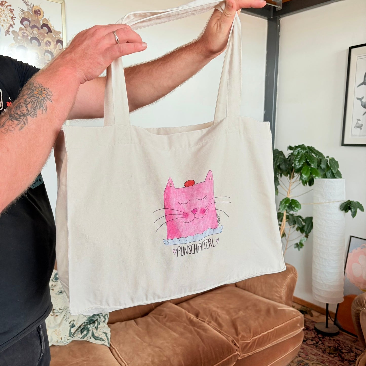 Punschkatzerl Einkaufstasche gross