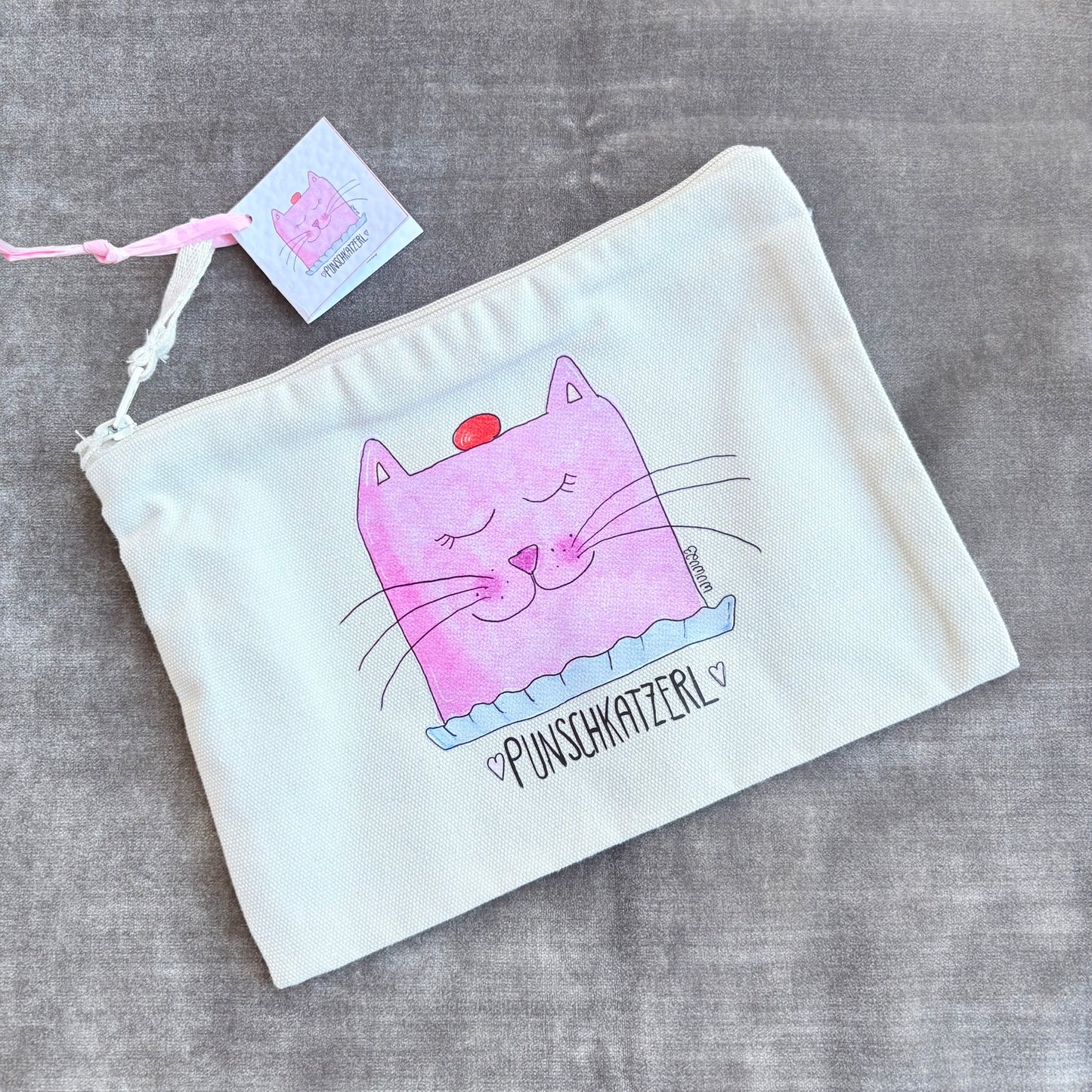 Punschkatzerl Tascherl mit Zipp
