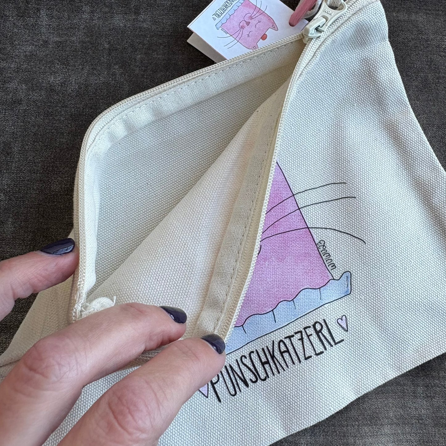 Punschkatzerl Tascherl mit Zipp