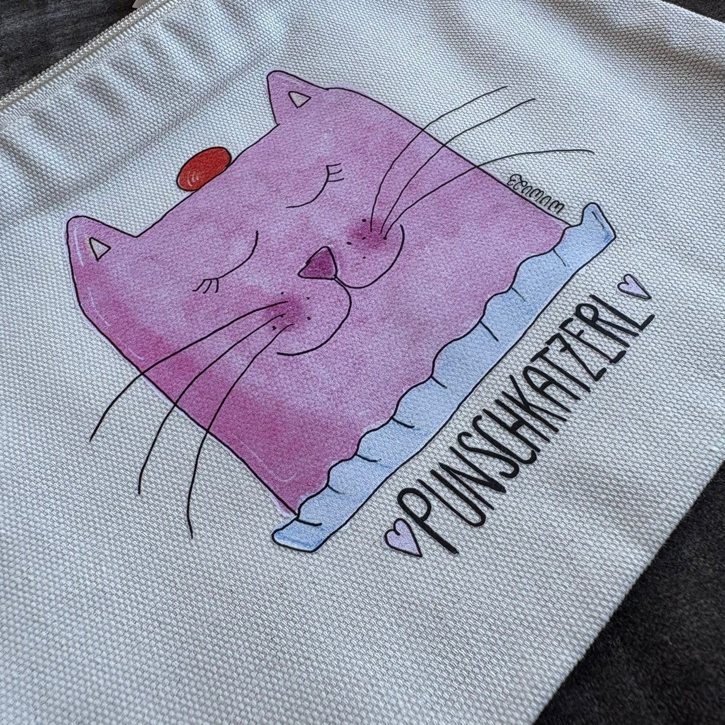 Punschkatzerl Tascherl mit Zipp