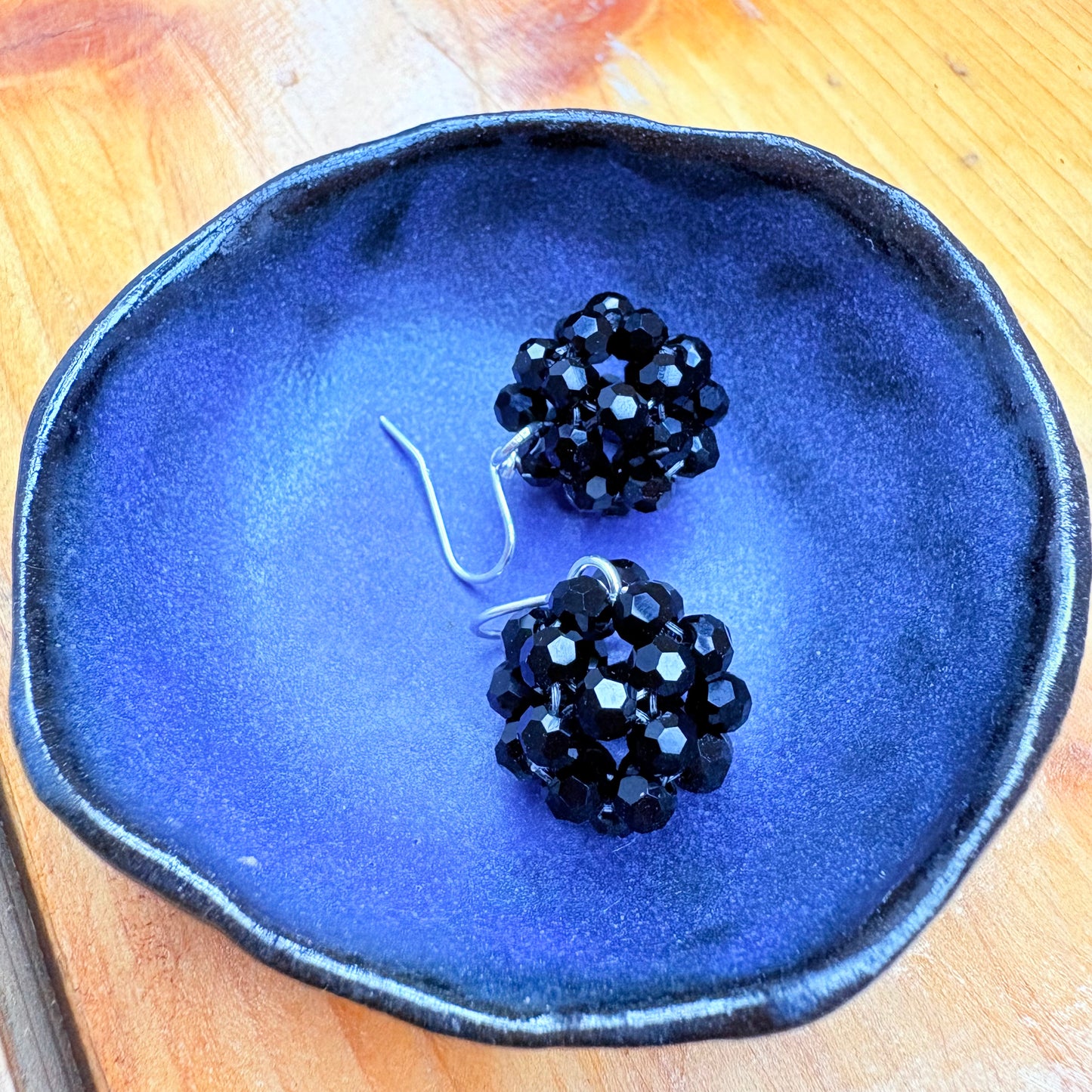 Ohrring Glasperlen Kugel