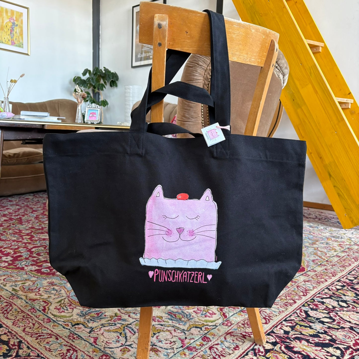 Punschkatzerl Einkaufstasche / Shopper gross