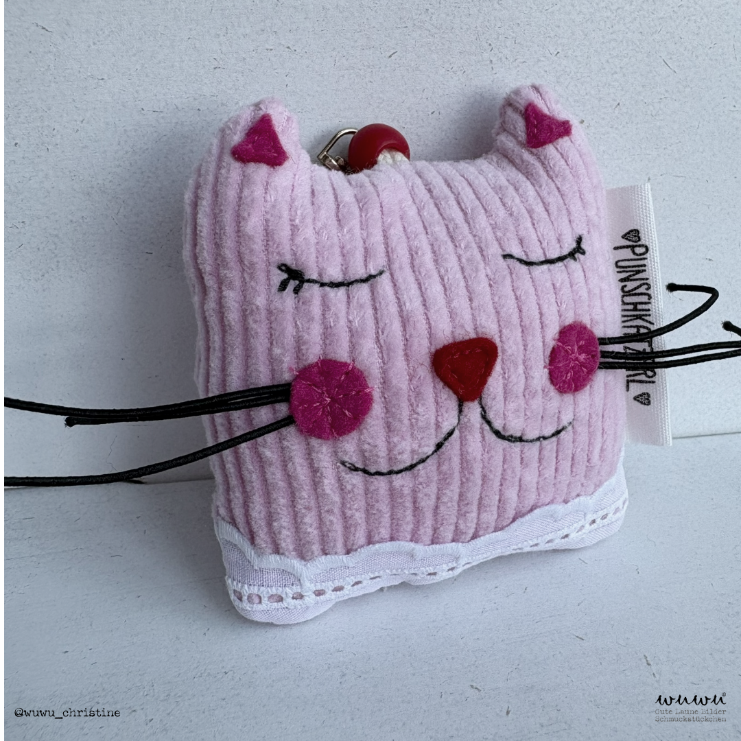 Punschkatzerl kuscheliger Taschenanhänger/Schlüsselanhänger